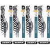 Zebra Pen Zebra G-301 Stainless Steel Pen JK-Refill, Fine Point, 0.7mm, Blue Ink, 2-Count, 4 PACK