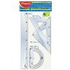 Maped WIGO - Disegno Essentials Kit Con Righello 30 Cm, 2 Squadre 21 Cm, Goniometro 12 Cm In Bs