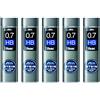 PENTEL Set di 5 astucci da 40 mine da 0,7 mm, in STEIN C277, durezza HB