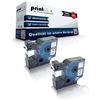 Print-Klex 2x compatibile NASTRI scrittura per Dymo D1 45013 labelwriter400duo Dymo 1000 1000 PLUS 2000 3500 5500 LabelMaker 4500pocket S0720530 12mm x 7m bianco e nero etikettenlabel - EASY Stampa Serie