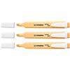 STABILO Set di 3 evidenziatori swing cool Pastello, sorbetto albicocca
