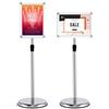 DREAMADE A3 Poster Stand Espositore da Pavimento a Terra Supporto Poster Girevole e Regolabile in Acciaio Inox (medello 2)