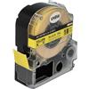 vhbw Cassetta nastro compatibile con Epson LabelWorks LW-700, LW-1000P, LW-600P, LW-500, LW-400 etichettatrice 8m x 18 mm nero su giallo