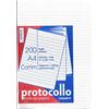 Aurora Store.it Risma Carta Protocollo Quadreti Commerciale 21x29 cm 60gr 200 Fogli Bianchi