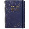 Legami - Agenda Settimanale Spiralata Large, 12 Mesi, da Gennaio 2024 a Dicembre 2024, Planner pieghevole 2024/2025, Chiusura con Elastico, Taschina finale, Rubrica, 15x21 cm, Tema Stars