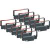 vhbw 10x nastro inchiostrato compatibile con Epson TM-U220B, TM-U210B, TM-U220A, TM-U210D stampante ad aghi - nero, rosso