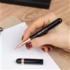 Wanapix | Penna Nero roller Personalizzata | Incisa con Nome/testo | 1 Lati | Inchiostro Blu | Regalo laurea ragazza | 100% personalizzato