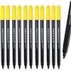 dong-a Comssa computer segno penna inchiostro nero giallo Cap - Confezione da 12 penne