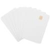 SHINEOFI Tessere di Riconoscimento Smart Card Vuote 8 Pezzi PVC Bianco | Stampabili a Getto D'inchiostro, Trasmissione Dati Sicura, Impermeabili per Sistemi di Controllo Accessi