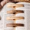 XIESHANG Porta pagina personalizzato per il pollice, segnalibro personalizzabile con nome, anello in legno per lettura del pollice, regalo fatto a mano per gli amanti dei libri