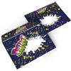 Junapack 25 buste per lettere, per bambini, scuola, adolescenti, adulti, unisex, graffiti colorati, moderni, stile Liberty, verde, rosa, neon