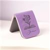 Drawelry Segnalibro magnetico personalizzato con nome della nascita e fiore, in pelle incisa, regalo per donne e uomini, segnalibri personalizzati per laurea, compleanno, Natale (segnalibro-4)