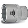 Hazet 880Z-13 Inserto per Chiave a Bussola a Doppio Esagono, Argento, Attacco Quadro, Cavo, 10 mm 3/8 di Pollice