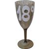 Generico CALICE AMBRATO 18 COMPLEANNO, in PVC BUBBLES 19 CM Alto, 8 cm Diametro, Decorazioni per Feste, Articolo Artigianale, Handmade.