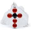 Zarrella Gioielli Collana Crocifisso Agata Rossa e Onice Nera - Gioiello Religioso Fatto a Mano in Italia -Croce Argento 925 e Pietre Naturali - Fede Intensa e Protezione Energetica