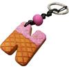Handmade Generico Portachiavi Gelato Personalizzato con Iniziale Fatto a Mano