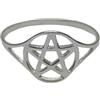 Handmade Anello leggero in argento sterling con pentagramma Gioielli gotici Wicca pagani