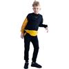 Smart&Cute Tuta ''WEIRDO'' realizzata a mano, materiale biologico, perfetta per la scuola o l'esterno. tracksuit per ragazzi, ragazze, unisex, comoda esterni interni, bambini, scuola, tempo libero.,
