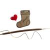 FranJohnsonHouse Calza di Natale Personalizzata, Calze di legno, Etichette con nome regalo, Etichette natalizie, Etichette regalo, Prodotti fatti a mano incisi, Bomboniere, Regali per bambini, Natale 2026 (Stile 1)
