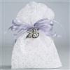 Albalù Italia Albalù Sacchetti Portaconfetti Anniversario 25 Anni Nozze d'Argento 9x11 cm - Sacchetto Bianco Porta Confetti con Numero e Nastri Made in Italy