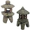 Amtra Deko Lanterna Bali - Decorazione in Resina atossica per Acquari, Accessorio Ornamentale subacqueo, Decorativo rifugio nascondiglio, Dipinto a Mano, Dimensione 14 * 7 * 7 cm
