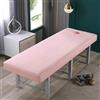 Odot Lenzuola da Lettino da Massaggio,Lenzuolo per Massaggi Colori Solidi con Foro per Il Viso da Salone Spa Copertura Protettiva Lavabile Coprilettino Estetica con Elastici (Rosa,60x185cm)