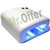 Fornetto unghie con lampada UV 36W, forno per la ricostruzione unghie con timer elettronico e 4 bulbi da 9W inclusi, fornetti con lampade UV professionali nail art ideali per lavori di manicure e pedicure