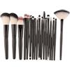 Generico SET MAKE UP 18 PENNELLI TRUCCO COSMETICA BLUSH SOPRACCIGLIA OMBRETTI