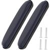 OFFSCH Cuscini Bracciolo Carrozzina Blu 2 Pezzi in PVC e Spugna | Ricambio per Sedute a Rotelle e Poltrone Ufficio, Accessorio Assistenza Quotidiana, Viti Incluse