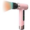Generico Asciugacapelli Professionale Agli Ioni Negativi,15000mAh USB Ricaricabile Motore Brushless Asciugacapelli,Asciugacapelli da Viaggio Portatile con Vento Caldo e Freddo per Dormitorio, Casa