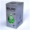 Bolero Drink 24 Bustine 3 gr grammi Sticks Frutta Preparato Polvere Solubile Per Bevanda Fresca in Acqua Prodotto, 72 grammi dolcificato alla stevia (Apple)
