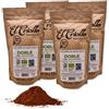El Criollo Caffè MACINATO Biologico e del Commercio Equo e Solidale | 'Doppia Etichetta' - Café El Criollo® | 100% Arabica e Tostato Naturale | Sigillo FairTrade | Confezione da 4x250gr. (1 KG)