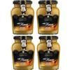 Cc1st Customers Come 1st Maille - Senape di Digione con miele, 230 g (confezione da 4), senape liscia, dolce e salata per delizie culinarie