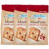CAIYA 3X Mulino Bianco MiniFette ai Mirtilli Rossi, Mandorle e Semi di Girasole, Mini Fette Con Farina Integrale 90g [3 Confezioni]
