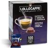 Generico 100 Capsule LOLLO CAFFE compatibile con A Modo Mio miscela CLASSICA - Capsule per Macchine Espresso sistema Lavazza A modo Mio -