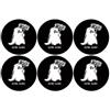 irpot Mini Cialde Decoshape Evento e Personaggio Scelta 24 pz topper cupcake (Fantasma Boo)