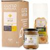 Gustonatura - Box Sapori di Mela | Cesto Alimentare 3pz | Succhi di Frutta del Trentino Alto-Adige | Composta di Mele | Snack | Idea Regalo | Val di Sole