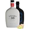 Generico Amaro Liquore 33%vol Andrea Da Ponte 50cl Etichetta Glow in the dark in busta regalo da enoteca