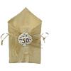 Aurora Store 12 Sacchetti con Gessetto Bomboniera in Lamè per Confetti h.12 cm Larghezza. 9 cm portaconfetti bustina Anniversario 50 Anni Nozze d'oro