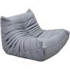 CEMONT Poltrona Salotto Divano Pigro Singolo con Balcone per Camera da Letto e Soggiorno, Sedia per il Tempo Libero, Divano Singolo Imbottito in Spugna, Colore C, 36.6*37.4*27.5in