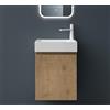 Mai & Mai Mobile Bagno Sospeso Marrone Chiaro, Lavabo Bianco