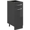 Vicco Mobiletto base per cucina R-Line, Antracite lucido, 30 cm | 1 Cassetto · Senza piano di lavoro · Piedini regolabili in altezza · 1 Anta · ✓ Liberamente combinabile