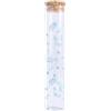Doni Bomboniere Nascita 48PZ Provetta Portaconfetti in Vetro Biberon Confettata Segnaposto Gadget Fine Battesimo Baby Shower Festa Bambino Bimbo Maschio E Decori Celesti con Tappo Sughero Celeste