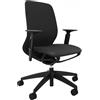 Sedus Se:Motion Net, Sedia da ufficio ergonomica per home office, personalizzabile, nero, struttura: nero