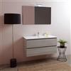 Kiamami Valentina - Composizione Bagno Sospesa 100Cm A Cassetti Effetto Legno Olmo | Berlin