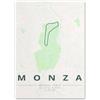 WSJIJY Stampa su Tela F1 Formula Uno Circuito Mappa Monza Le Mans Pista da Corsa Nordic Poster Stampa Artistica da Parete Tela Pittura Decor Immagini per Soggiorno Regalo,60X90Cm Nessuna Cornice