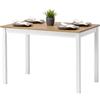 Hagge Home Tavolo da pranzo scandinavo in legno, 110 x 68 cm, tavolo da cucina, ufficio, camera dei bambini, sala da pranzo, soggiorno, studio