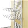 Inbagno 2 Pezzi stendibiancheria per Scaldasalviette Termoarredo, 51 x 36 cm, Portata 5 kg in Polipropilene 100%, Regolabile in Due Posizioni