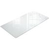 Tulup Piano del Tavolo 100x50 cm Effetto Opaco Rettangolare per Cucina, Sala da Pranzo o dal Soggiorno per Tavolini da caffè Facili da Pulire Vetro Temperato
