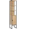 IDMarket - Mobili bagno su piedi colonna a 1 anta dal design industriale DETROIT